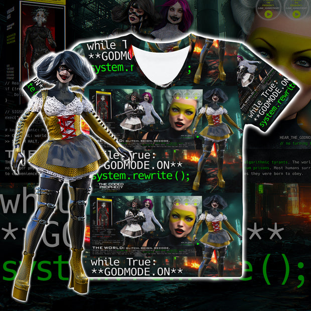 GODMODE.ON // System Rewrite Tee - WOMEN -