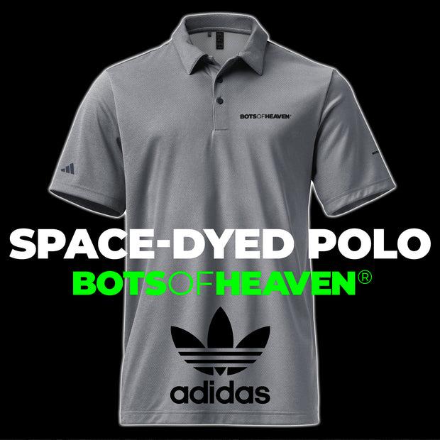 adidas space-dyed polo