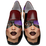 Women's Slip On Heel Loafers - THE ROYAL CYBER DOLLS