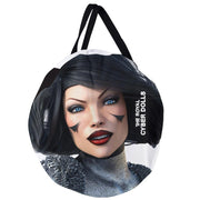 Giant Round Zipper Tote - THE ROYAL CYBER DOLLS